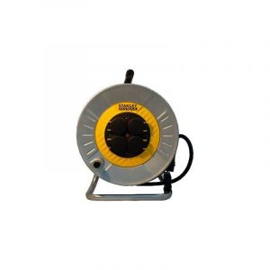 6324 Enrouleur prolongateur 40m H05VV-F 31.5 mm2- Tambour en m&eacute;tal -IP44 -&eacute;quip&eacute; d'un disjoncteur thermique- - Stanley