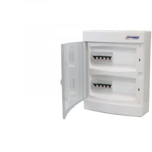 Tableau &eacute;lectrique pr&eacute; &eacute;quip&eacute; apparent 2 rang&eacute;es &agrave; vis ABB