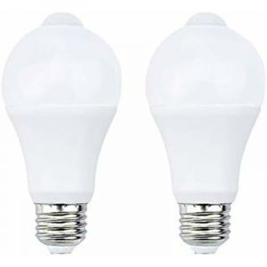 12W E27 PIR Infrarouge Ampoule LED avec D&eacute;tecteur de Mouvement ON/OFF Automatiquement A60 220V 1200lm &eacute;quivalent 120W Halog&egrave;ne pour Escalier Couloir