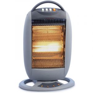 Radiateur Halog&egrave;ne Tri-puissance 1200 W Avec Fonction Oscillante Rotative &agrave; Faible Consommation