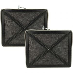 2x Filtres à charbon actif compatible avec Miele DA371, DA372, DA60-1, DA68, DA71, DA72/1, DA73, DA362-75 hotte aspirante - 20,5 x 17 x 3,3 cm - Vhbw