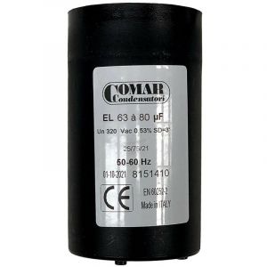 Condensateur De D&eacute;marrage 63uf &agrave; 80uf 250v &agrave; Cosses Faston Pour Moteur Monophas&eacute;