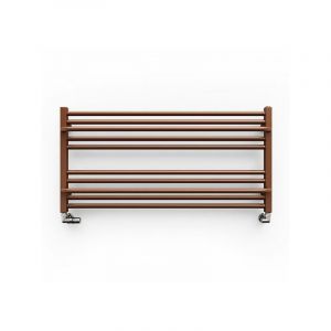Matisère - Sèche-serviette eau chaude horizontal - couleur marron ral 8004 - HxL 300x1000mm - 290 Watt - LIM300/1000SX8004