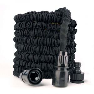 Tuyau d'arrosage extensible de 7,5m/25 ft, tuyau d'arrosage extensible flexible pour maison, pelouse, voiture avec buse de pulv&eacute;risation