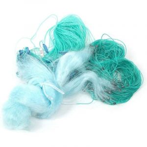 SJLERST 50m Longueur 1.5m Hauteur Trois Couches Filet de Pêche Lourd avec Flotteur Accessoires de Pêche Évier Net(4 Finger)
