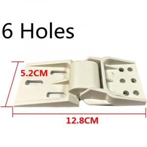 (6-Holes)2PCS Charnière de congélateur coffre universelle pour petite charnière de congélateur, charnière de contrepoids universelle pliante pour