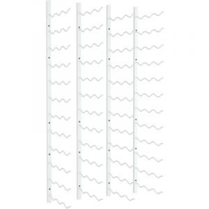 D&eacute;coshop26 - Lot de 2 casiers range bouteilles &eacute;tag&egrave;re de rangement vin mural pour 36 bouteilles en fer blanc DEC024379