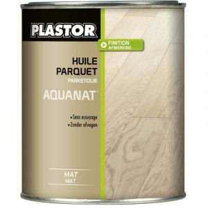 Plastor - Huile Parquet Sans Essuyage Aquanat Finition Mate Conditionnement: 1L