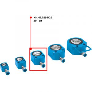Cric hydraulique a profil bas de 20 tonnes Fervi 0256/20
