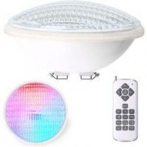 40W Lampe Piscine LED PAR56 &eacute;tanche IP68 Lampe de Piscine RGB Submersible Lumi&egrave;re 12V DC/AC spot led couleur avec T&eacute;l&eacute;commande 7 couleurs r&eacute;glables