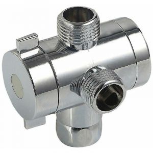 Adaptateur en T &agrave; 3 voies pour mitigeur bain-douche, connecteur de vanne d'inverseur, 11