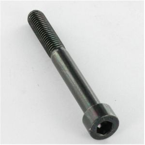 Vis métaux chc btr M7X40 Filetée sur 26 Classe 10.9 Pas de 100 Acier zingué noir-1 piece