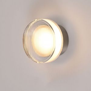 Applique Murale Moderne Lampe Murale M&eacute;tal Acrylique Blanc Chaud Eclairage Lumi&egrave;re Argent&eacute; &Oslash;13,5cm 1Pcs