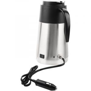 Bouilloire &Eacute;lectrique de Voiture Env.1300ml Tasse Chauffante avec l'allume-cigarette Mugs Isotherme Camion Bouteille Tasse &agrave; Caf&eacute; Distributeur d'Eau