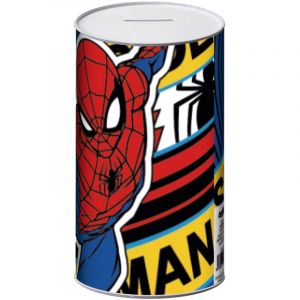 Tirelire - Spiderman - taille l - 10x10x17.5 cm