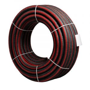 Gaine QUATTROFLEX noir-rouge électricité DN63 50m - Elydan