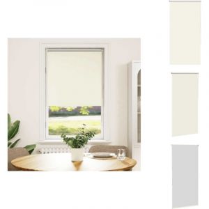 Store enrouleur occultant blanc cassé 85x130cm largeur du tissu - Store Enrouleur - Stores Enrouleurs - Store De Jour Et De Nuit - Store Occultant