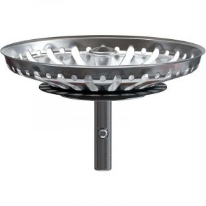 Panier pour Bonde d'&Eacute;vier de Cuisine 80 mm - Cr&eacute;pine Universelle Acier Inoxydable, Bouchon Panier Pop-Up, &Eacute;pingles 32 mm