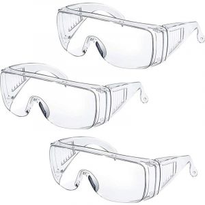 Lunettes de &Uuml;berbrille &eacute;galement pour les porteurs de Lunettes Pour Chantier, Laboratoire, en Atelier et de V&eacute;lo de Conduite Facile, clair et avec