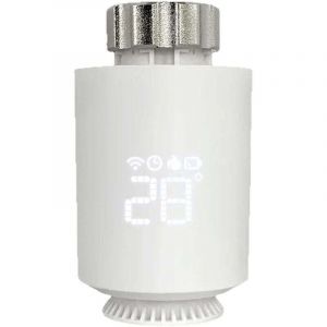 T&ecirc;te Thermostatique Radiateur Connect&eacute;e Programmable Compatible Alexa Smart Life Contr&ocirc;le via Zigbee Gateway