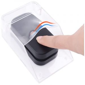 111x63.5x52mm Couvercle Étanche pour Bouton de Sonnette Housse de Protection Transparente sans Fil Support Mural Protection Sonnette Exterieur Pluie