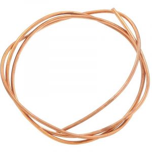 Tuyau de Tube en Cuivre de 2m, Tube de Cuivre 6mm (OD), 5mm (ID), Tube en Cuivre Souple C1100 T2, pour R&eacute;frig&eacute;rateur de Climatiseur,A
