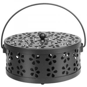 Support Bobine Moustique Porte-Spirale Anti-moustiques Porte-encens Portable Conteneur de Bo&icirc;te Mosquito Porte-encens en M&eacute;tal Br&ucirc;leur D'encens pour