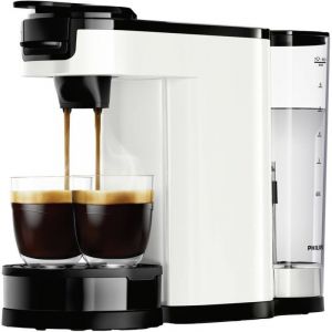 Philips - Home HD6592/04 Machine &agrave; caf&eacute; &agrave; dosettes blanc avec fonction caf&eacute; filtre, verseuse thermofuge