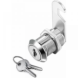Cyslmuk - errure Batteuse Cylindre, Verrou de Porte pour Armoire, Serrure Batteuse a Came Barillet pour Boite aux Lettres Tiroir, 30mm