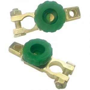 2 Pi&egrave;ces Interrupteur de D&eacute;connexion Universel pour Batterie, Coupe Circuit Batterie 12V/ 24V, Batterie Coupe Circuit Batterie, pour pointes