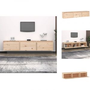 Vidaxl - Meubles tv 3 pcs bois massif de pin - Meuble Tv - Meuble Suspendu - Rangement Mural - Bibliothèque Murale - Décoration Murale