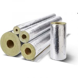 ROCKWOOL Coque de tuyau de chauffage en alu RS800 35mm x &Eacute;paisseur d'isolation 30mm, par m&egrave;tre
