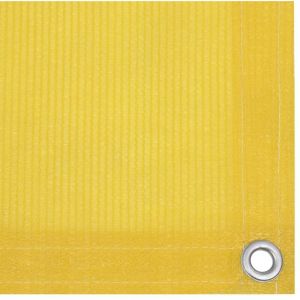 &Eacute;cran de balcon，Brise Vue de terrasse，Toile de Balcon Jaune 120x300 cm PEHD CFW125750