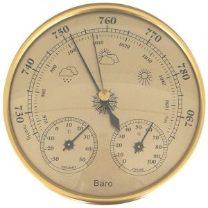 Barom&egrave;tre, thermom&egrave;tre et hygrom&egrave;tre 3 en 1, station m&eacute;t&eacute;o murale, hygrom&egrave;tre portable