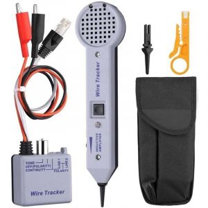 Trywise Kit de Traceur de Fil 200EP, Testeur de Circuit de Traceur de Fil R&eacute;seau Kit de Testeur de Tra&ccedil;age de C&acirc;ble Imp&eacute;dance D'entr&eacute;e 100MOhm Audio