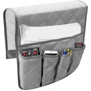 Accoudoir Canap&eacute; Organisateur Titulaire de Canape Sofa Fauteuil Caddy Chaise Lit Stable Sac de Rangement Stockage Suspendu Accoudoir &agrave; Poches pour