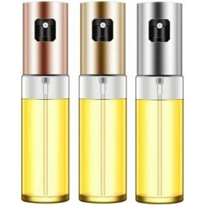 Sunxury - 3 Pièces Vaporisateur d'huile, Bouteille de Pulvérisation d'huile, Pulvérisateur d'huile d'olive, Spray Huile et Vinaigre pour Cuisson,