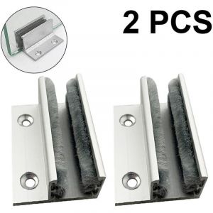 Support de porte coulissante en verre de type f de 2 pi&egrave;ces, arr&ecirc;t automatique d'oscillation de porte, s&eacute;quenceur en forme de u de porte coulissante