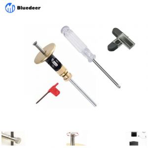 Bluedeer &ndash; Roue trusquin avec micro r&eacute;glage &ndash; Tige en acier 20,3 cm &ndash; Face en laiton massif pour marquage pr&eacute;cis &ndash; Cutter verrouill&eacute; pour bois dur