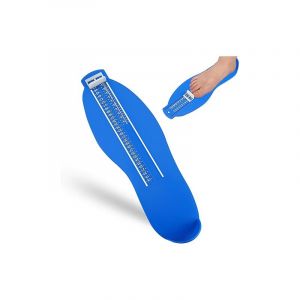 Pedimetre Enfants et Adultes, Pointure Chaussure Mesurer Pied Dispositif de Mesure pour Déterminer la Pointure 18 à 47 et Ruban à Mesurer 1.5m(Bleu)