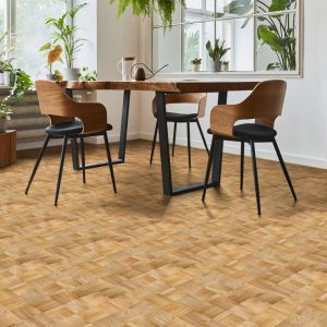 Ambiance-sticker - Rev&ecirc;tement sticker sol - parquet bois mosa&iuml;que - Rouleau adh&eacute;sif Protection Anti-d&eacute;rapant - 60x200cm