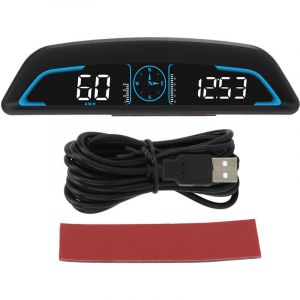 Compteur de vitesse GPS num&eacute;rique &agrave; affichage HUD de voiture universel avec r&eacute;glage automatique de la luminosit&eacute; de l'alarme de vitesse pour v&eacute;hicule