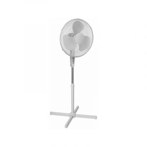 Ventilateur sur pied blanc 40cm avec télécommande