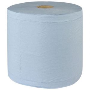 Lucart - Bobine essuyage industriel 350 m bleue - Lot de 2