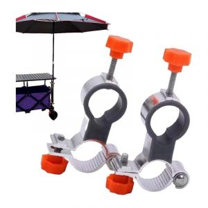 Support de parasol de jardin pour parasols, pince de chaise parapluie, pince de parasol de banc, pince de parapluie en aluminium, porte-parapluie