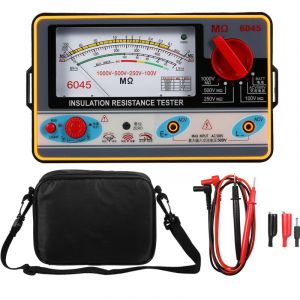 Ej.life - Testeur de R&eacute;sistance d'Isolation 1000V 2000 m&omega;, M&eacute;gohmm&egrave;tre Num&eacute;rique Testeur d'Isolation Gamme Automatique