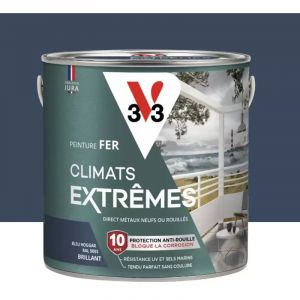 Peinture Fer V33 Climats Extr&ecirc;mes Brillant Bleu Hoggar 2 L