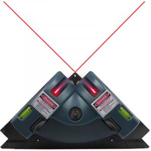 Niveau laser &agrave; projection &agrave; angle droit, bo&icirc;tier plastique int&eacute;gr&eacute;, niveau laser infrarouge &agrave; ligne horizontale et verticale, niveau de carrelage,