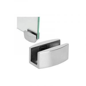 Csparkv - 50x23mm Guide Porte Coulissante en Verre, Butée Oscillation de Guide de Rouleau de Plancher de Porte Acier Inoxydable pour les Portes