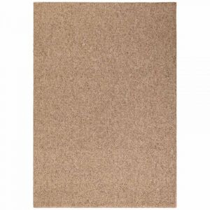 Tapis salon 240 x 340 cm, motif faux uni, beige, &eacute;cru, structure &eacute;pur&eacute;e &agrave; poils ras, design sobre et confortable, id&eacute;al pour salle &agrave; manger